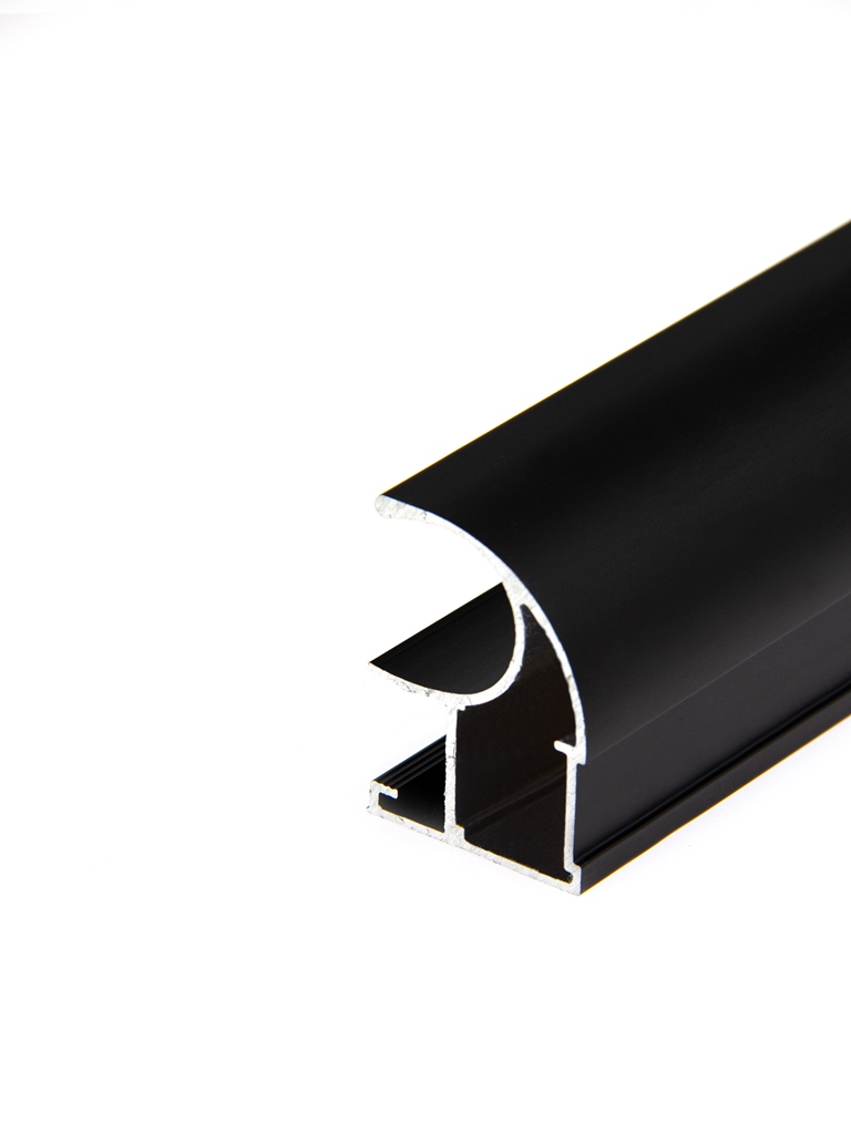 Асимметричный профиль-ручка Classic, цвет чёрный матовый, 5,4 м  (2667/Bl)