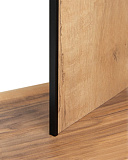 Планка для мебельного щита, торцевая, 600х6 мм, черный (1040/600Ч)