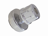 Подпятник для трубы диаметр 25 мм, регулируемый, втулка металлическая хром (TJT01/CP)