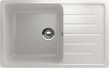 Мойка кухонная прямоугольная, искусственный мрамор, цвет ультра-белый (400/341)