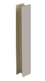 Соединительный элемент 180° к цоколю Rehau универсальный, 150 мм, цвет серебристо-серый 7515 (18803061099/18803061070)